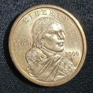 2000-P Sacagawea Dollar, BU, INCREDIBLE LUSTER & TONING!!!!             100-0318
